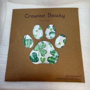 Dog Bandanas - Crowned Beauty St. Patrick’s Day - Reversible - Size Large - NWT